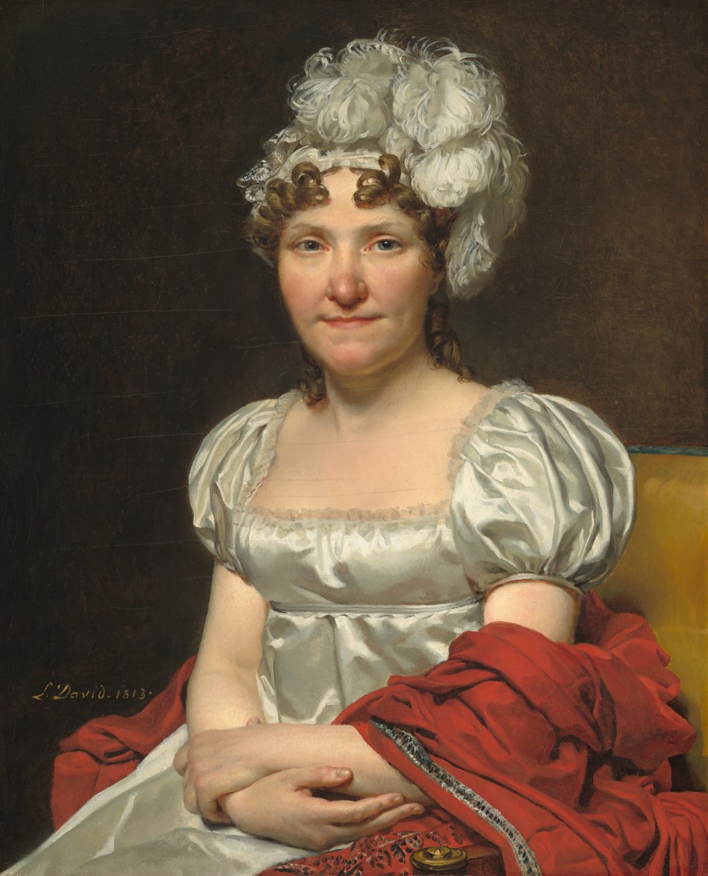 Madame David, 1813. alkotó: Jacques Louis David