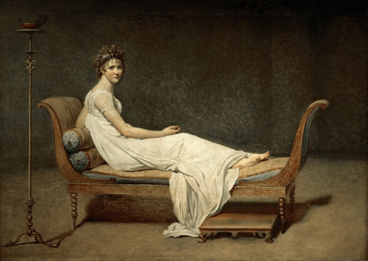 Madame Récamier, született Julie Bernard 1777-1849 alkotó: Jacques Louis David