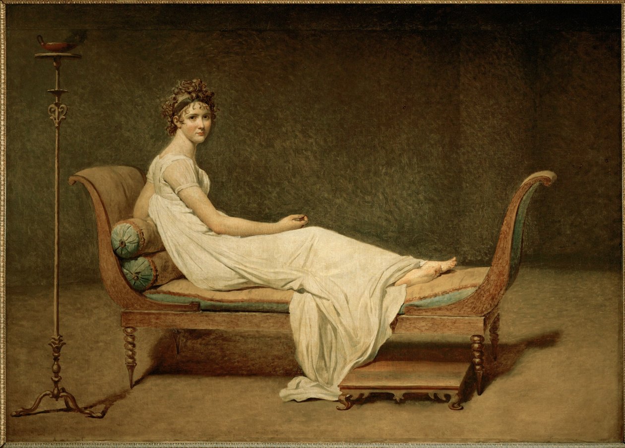 Mme Recamier, született Julie Bernard ... alkotó: Jacques Louis David
