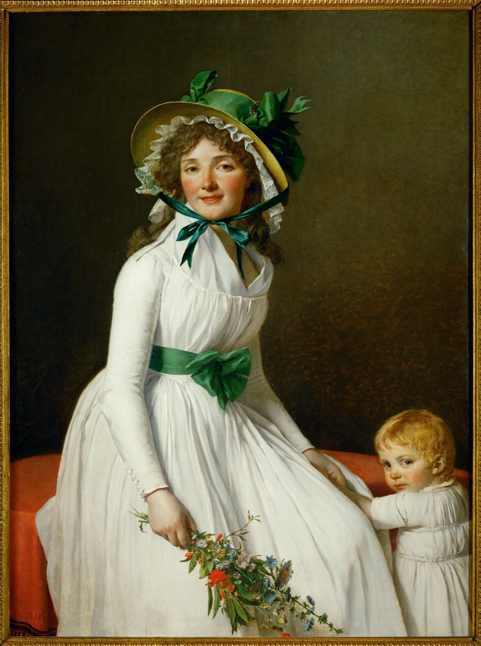 Seriziat asszony és fia ... alkotó: Jacques Louis David