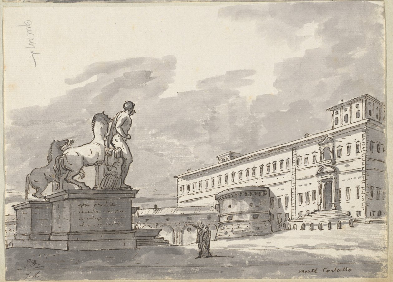 Monte Cavallo, a Lószelídítőkkel alkotó: Jacques Louis David
