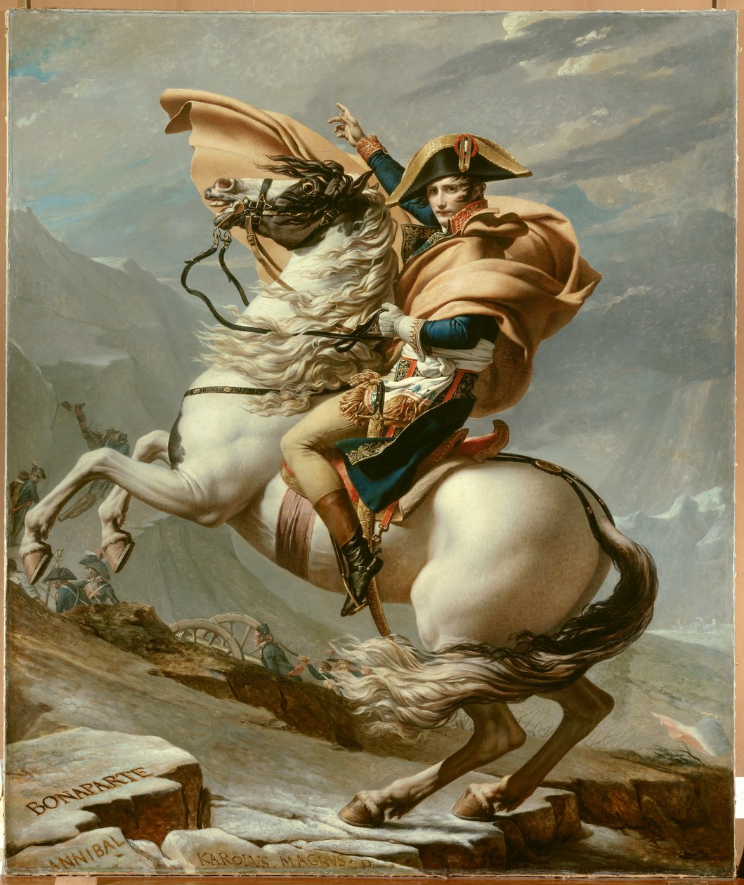 Napóleon átkel az Alpokon alkotó: Jacques Louis David