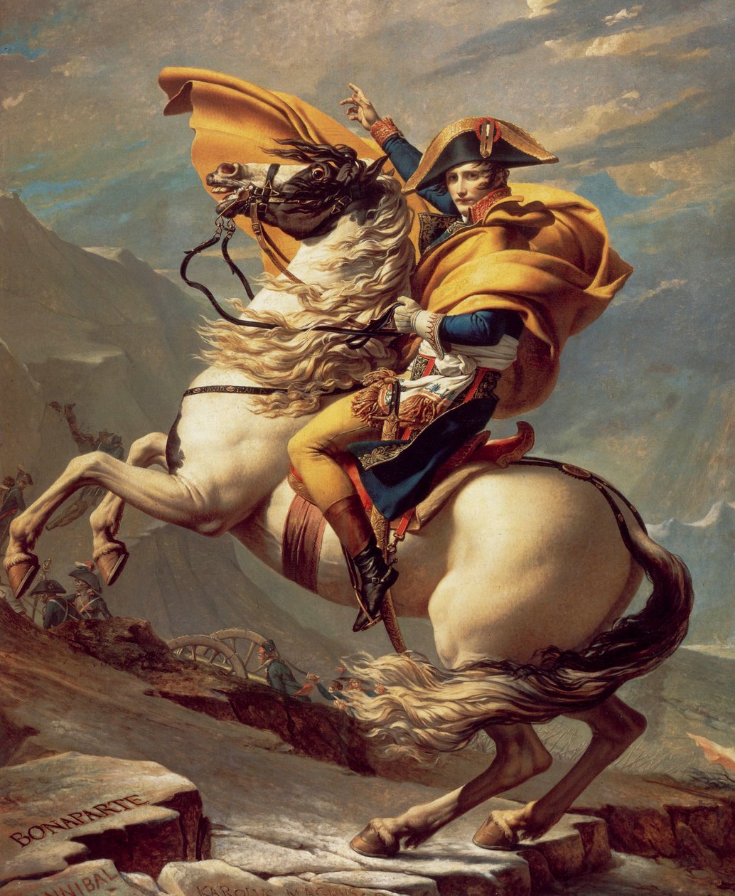 Napóleon átkel az Alpokon alkotó: Jacques Louis David