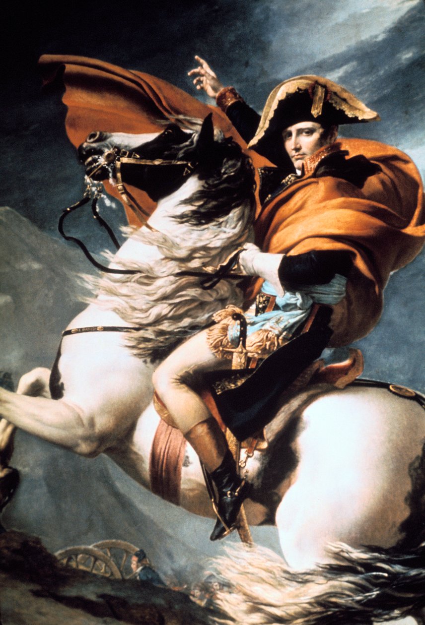 Napóleon átkelés az Alpokon, részlet, c1800. alkotó: Jacques Louis David