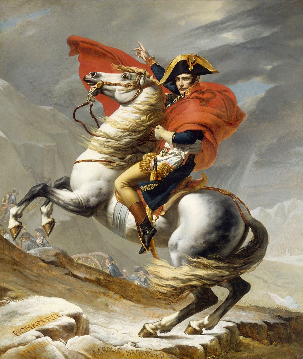 Napóleon átkelt az Alpokon 1800. május 20-án alkotó: Jacques Louis David