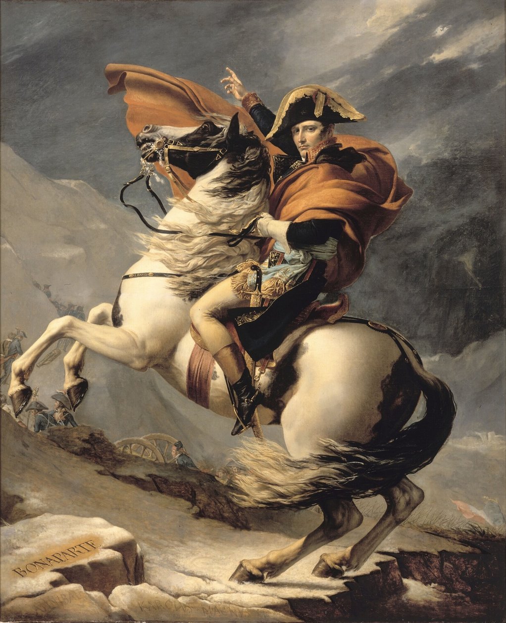Napóleon Átkelés az lps alkotó: Jacques Louis David