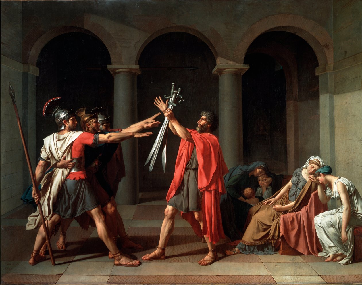 A Horatiusok esküje alkotó: Jacques Louis David