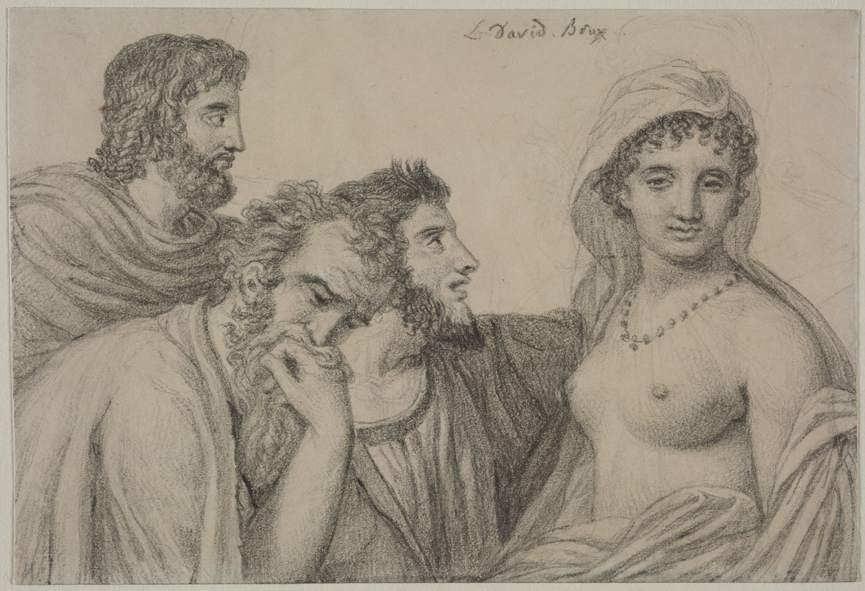 Phryné bírái előtt alkotó: Jacques Louis David