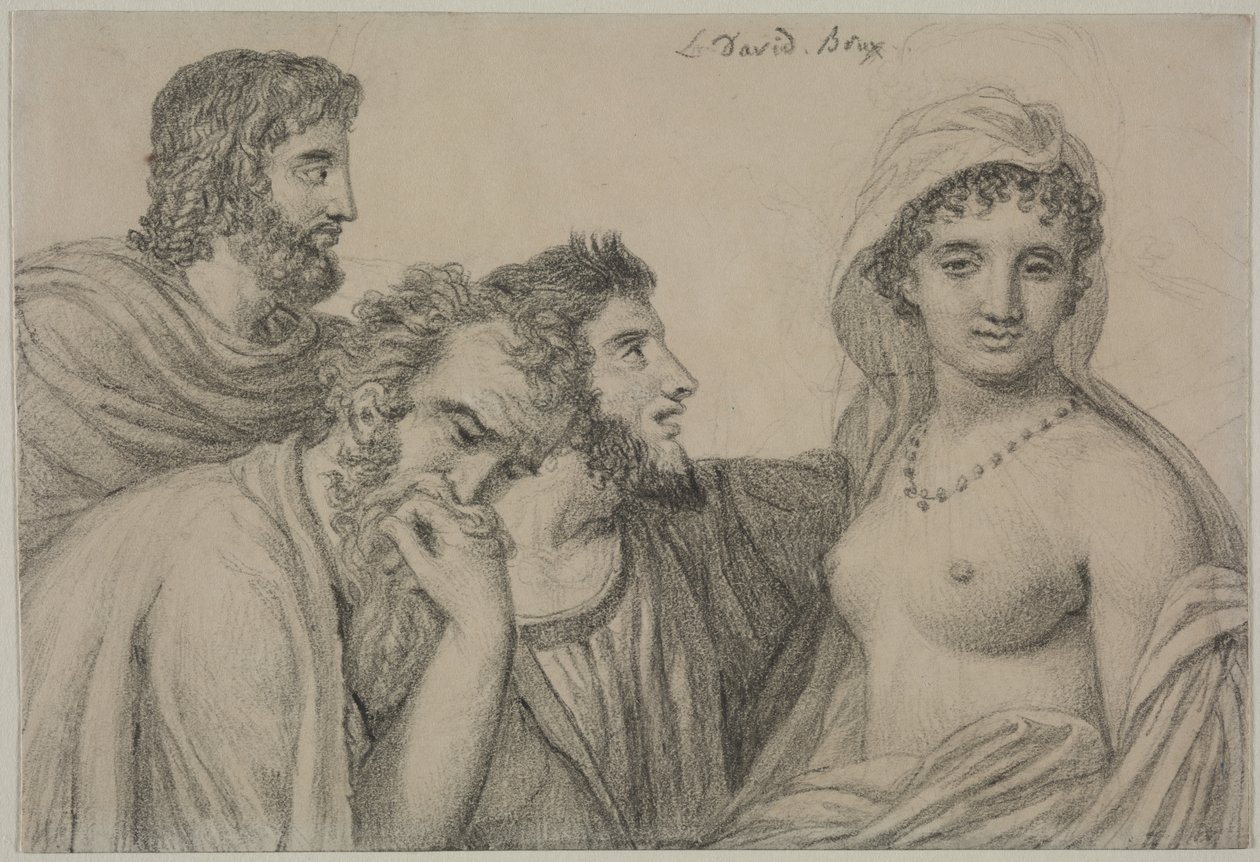 Phryné a bírák előtt, c. 1816-1820. alkotó: Jacques Louis David