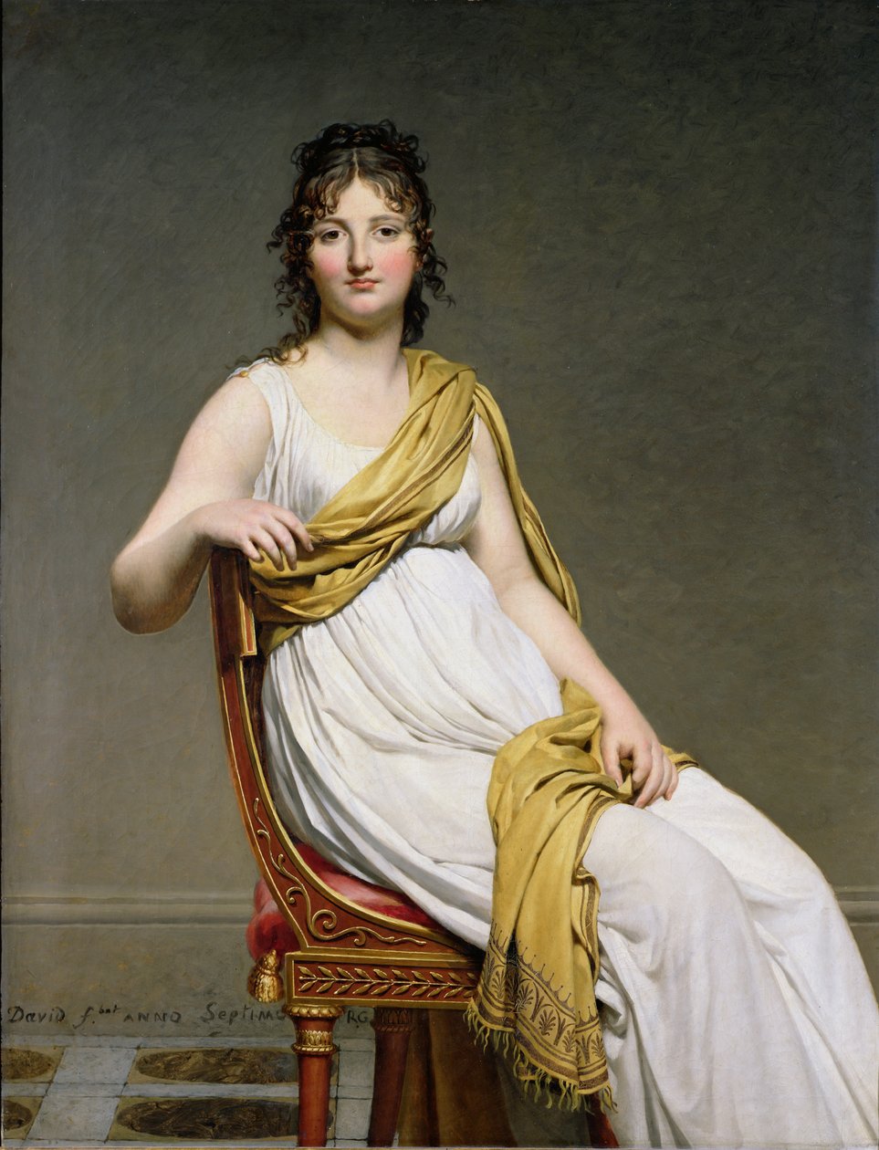 Madame Raymond de Verninac (1780-1827) portréja 1798-99 alkotó: Jacques Louis David