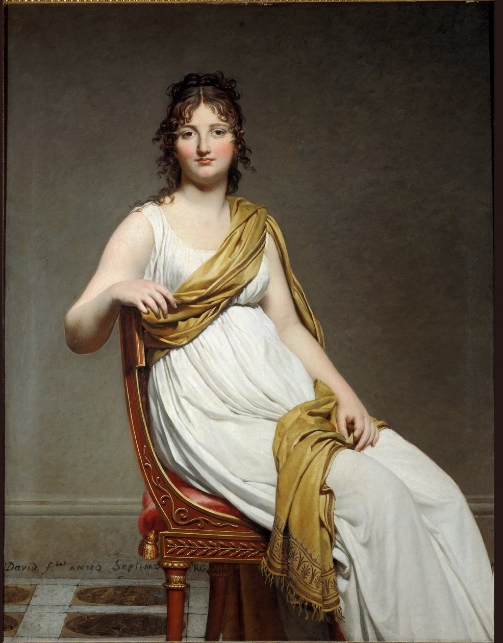Madame Raymond de Verninac portréja - olaj, vászon alkotó: Jacques Louis David