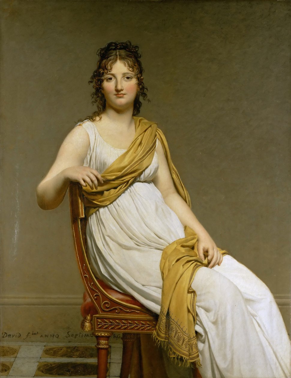 Madame Raymond de Verninac portréja, született Henriette Delacroix alkotó: Jacques Louis David