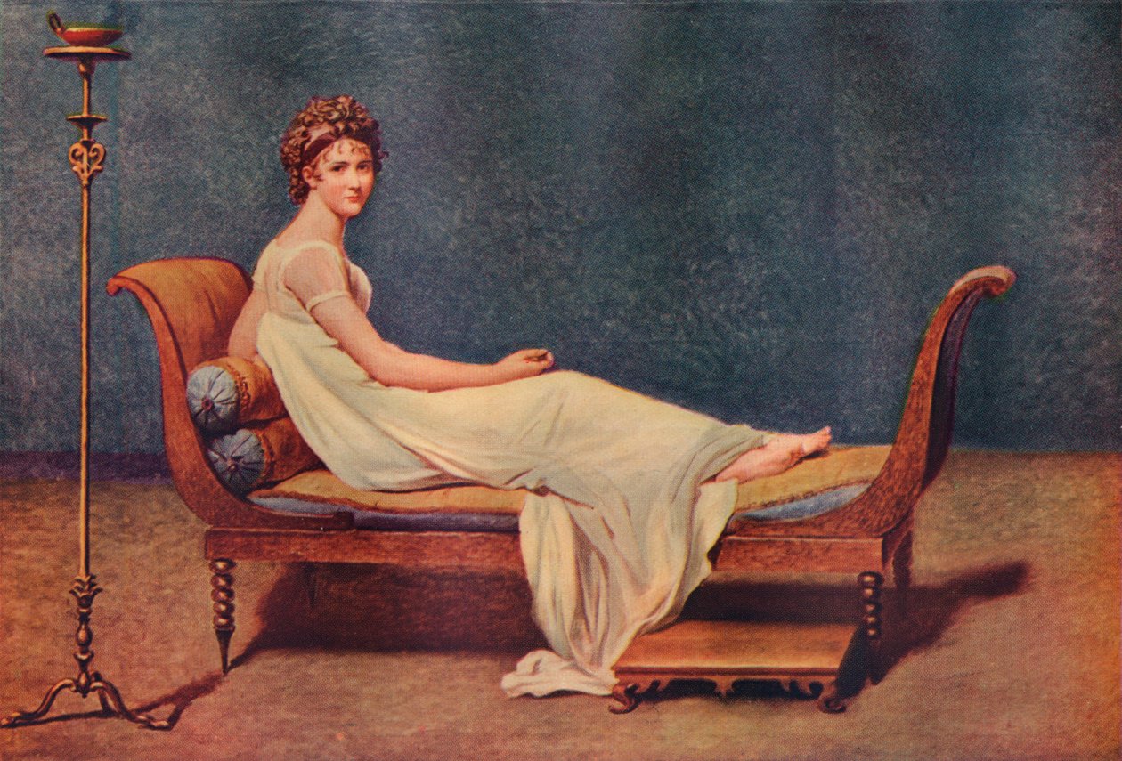 Madame Recamier portréja, 1800, 1911 alkotó: Jacques Louis David