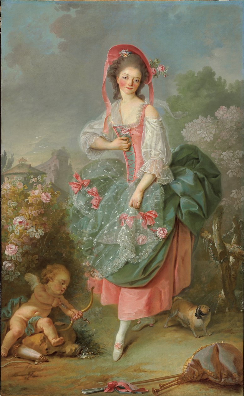Mademoiselle Guimard portréja Terpsichore szerepében (olaj, vászon) alkotó: Jacques Louis David