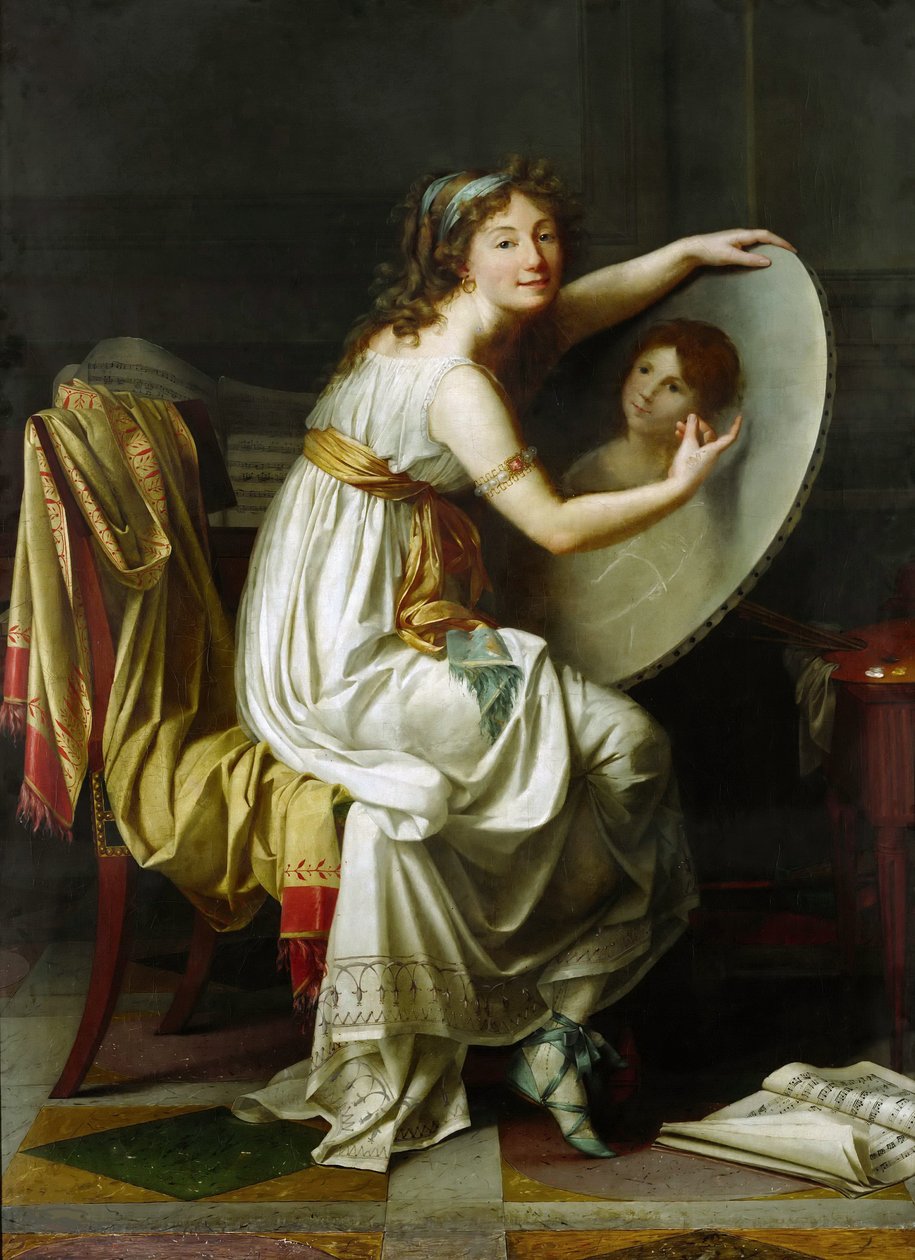 Rose Adelaide Ducreux portréja, c. 1800. alkotó: Jacques Louis David