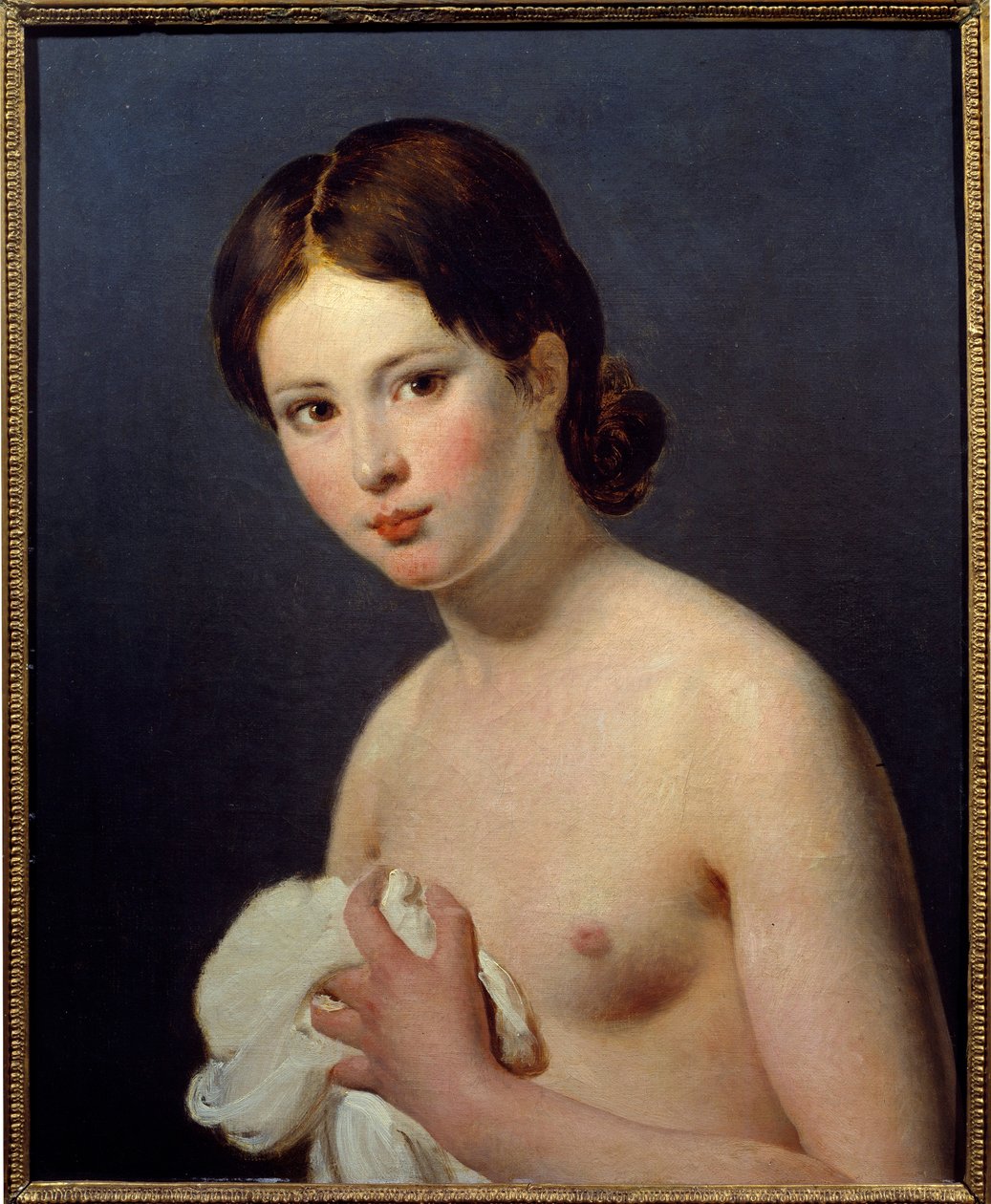 Egy fiatal lány portréja. Jacques Louis David (1748-1825) festménye alkotó: Jacques Louis David