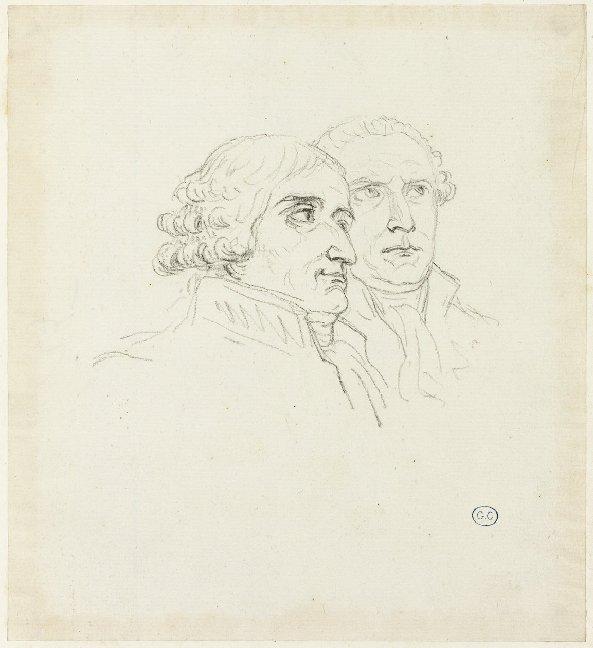 Tanulmányok a sasok terjesztésére: Cambacérés Archi-Chancelier és Lebrun Archi-Trescrier alkotó: Jacques Louis David