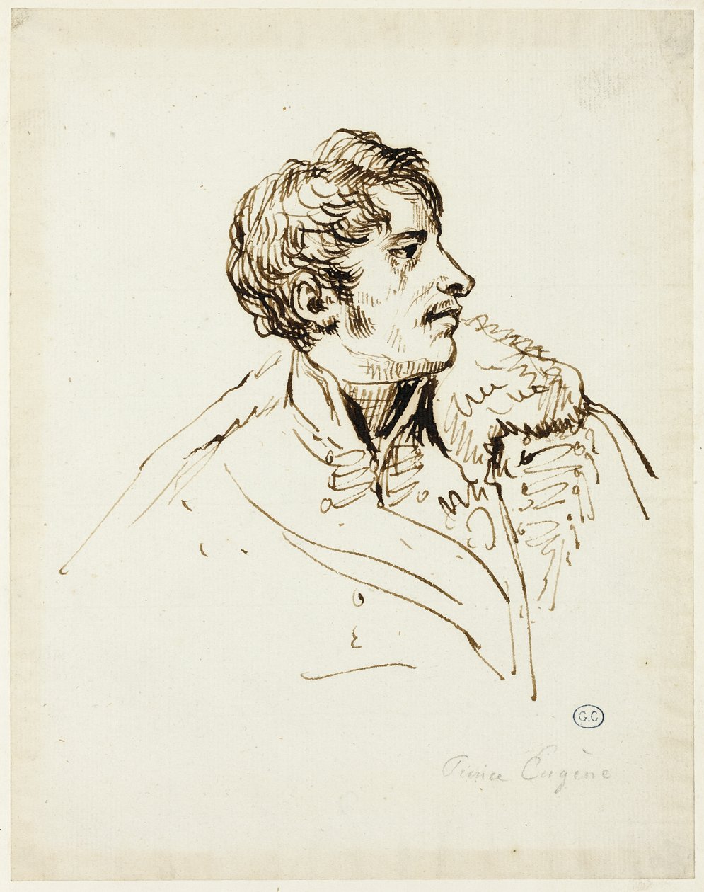 Tanulmány a sasok elterjedéséhez, Eugene de Beauharnais herceg alkotó: Jacques Louis David