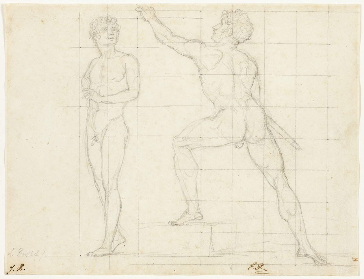 Tanulmány a "The Distribution of the Eagles" c. alkotó: Jacques Louis David