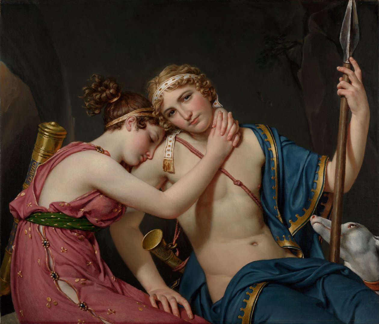 Telemachus és Eucharis búcsúja, 1818 alkotó: Jacques Louis David