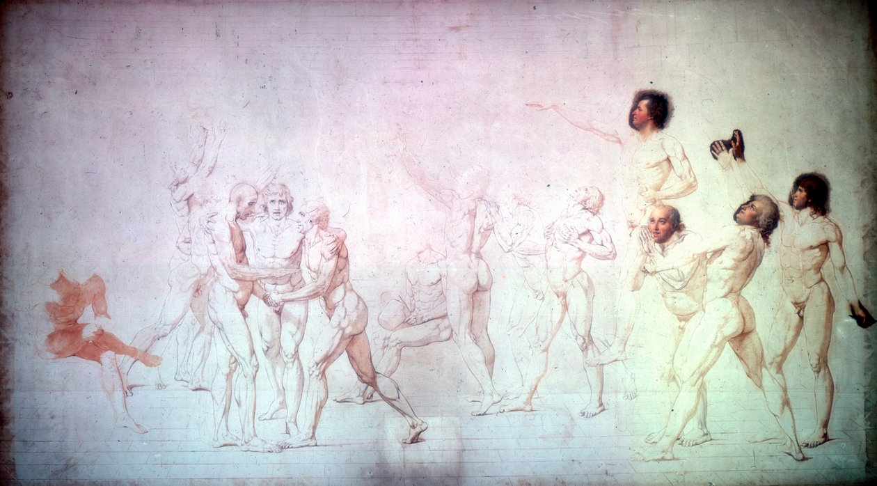 Az eskü a teniszpályán, 1791. alkotó: Jacques Louis David