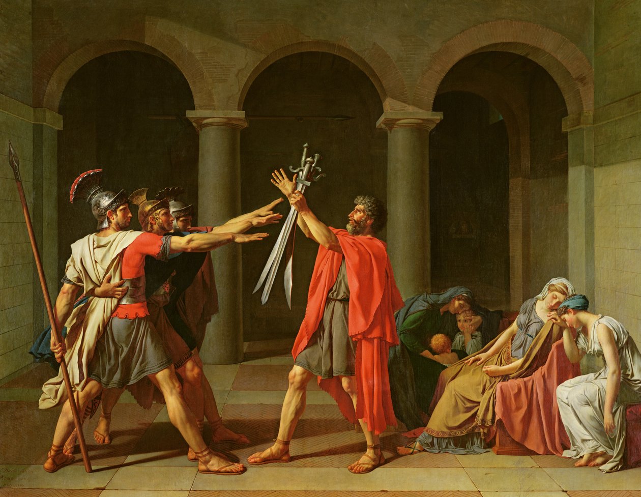 Horatii esküje, 1784 alkotó: Jacques Louis David