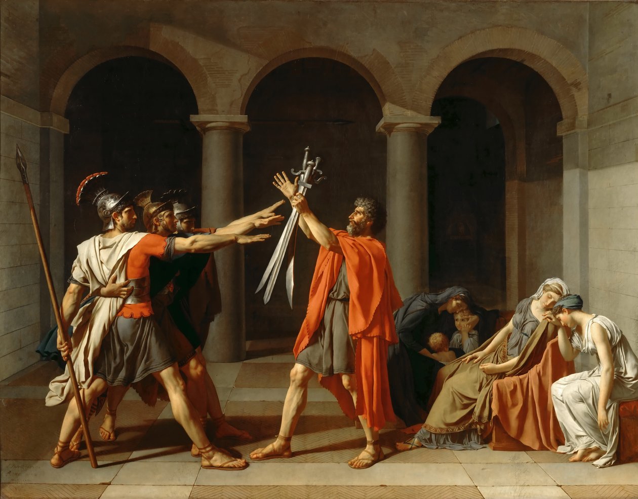 A horátiak esküje alkotó: Jacques Louis David
