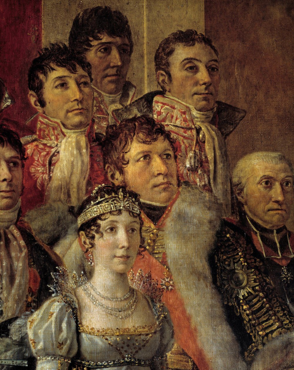 Napóleon rítusa. Marie-Julie Claryt (Joseph Bonaparte felesége) ábrázoló részlet alkotó: Jacques Louis David