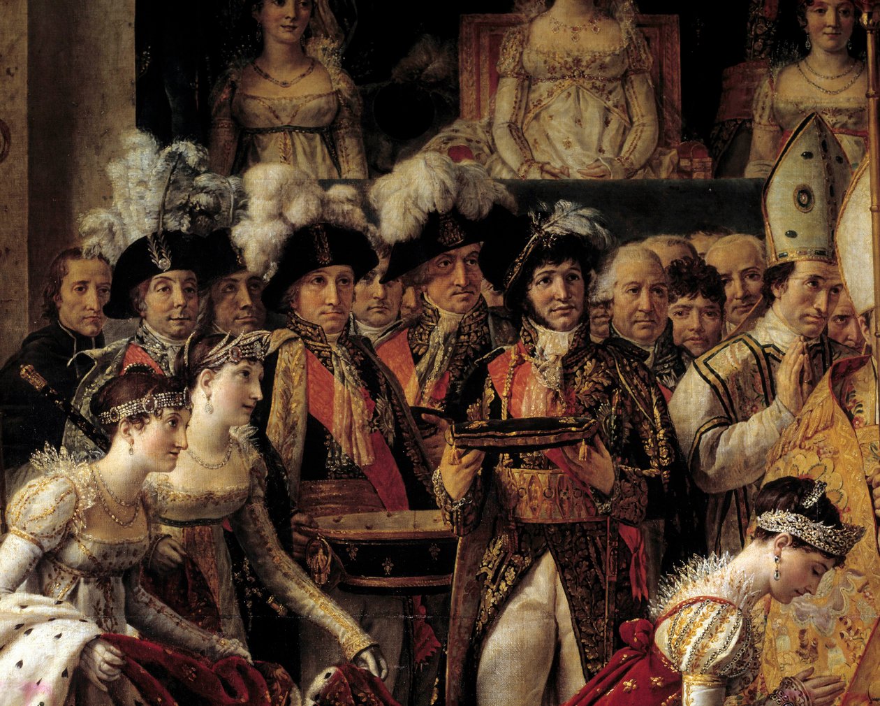 Napóleon rítusa. Részlet Josephine követőiről és Philippe Henriről, Segur márkiról (1724-1801); Jannot de Moncey (Conegliano hercege alkotó: Jacques Louis David