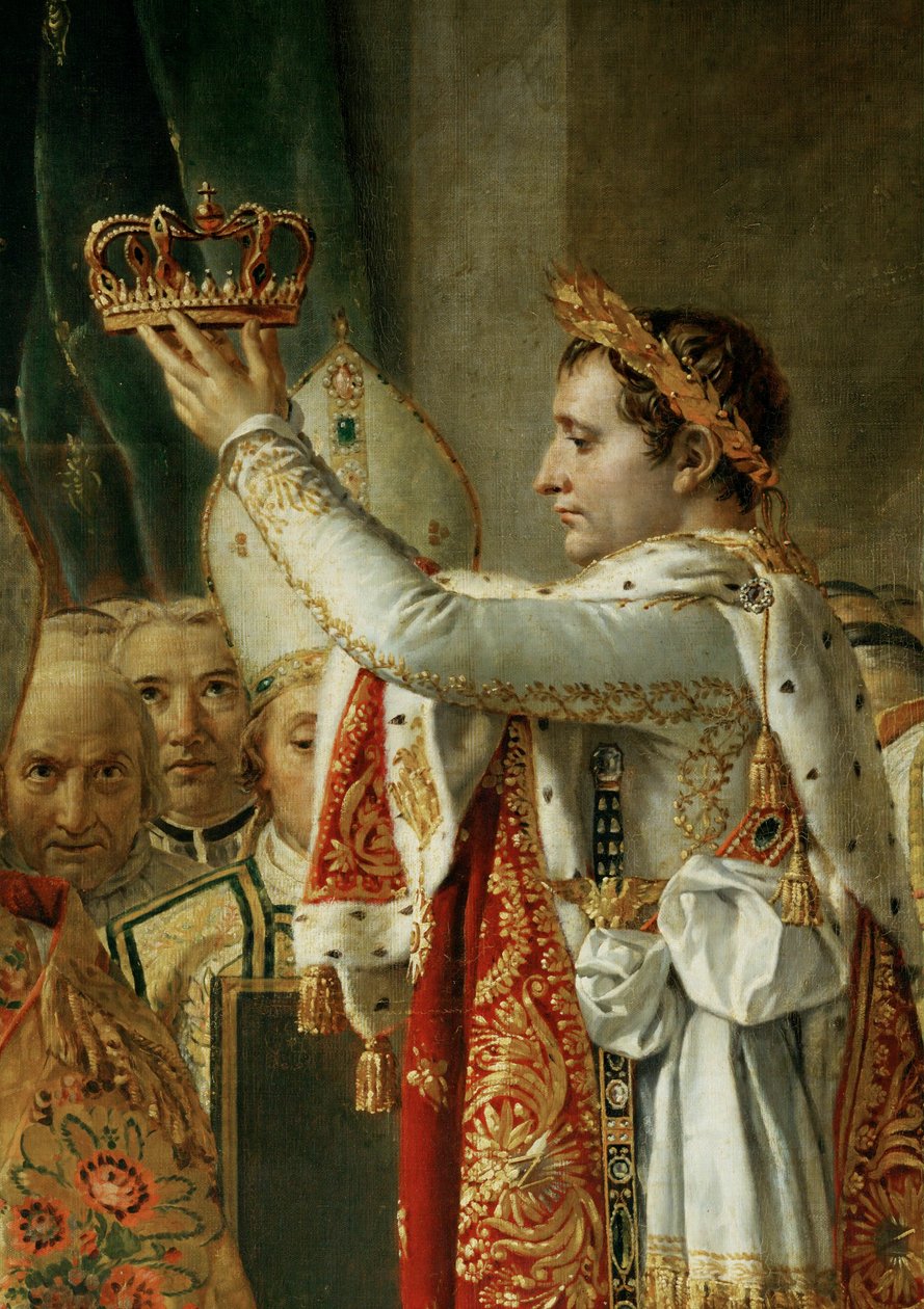 I. Napóleon megkoronázása VII. Pius pápa által a párizsi Notre-Dame székesegyházban ... alkotó: Jacques Louis David