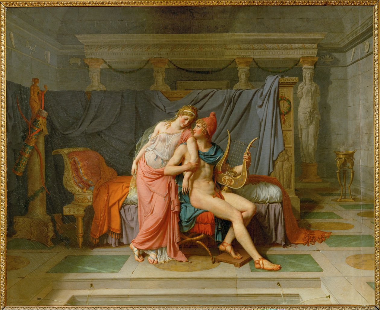 Párizs és Heléna szerelme ... alkotó: Jacques Louis David