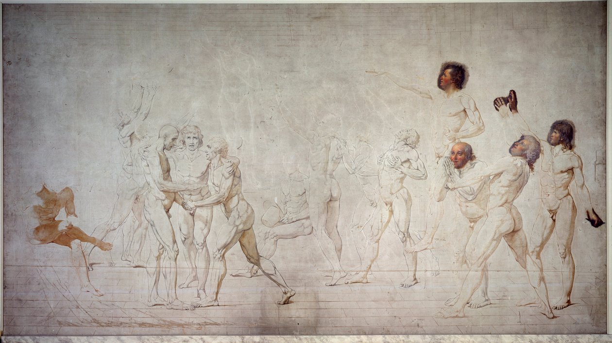 A tenyérjáték esküje (június 20 alkotó: Jacques Louis David