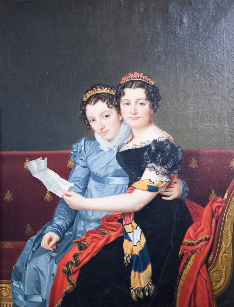 Zenaide és Charlotte Bonaparte alkotó: Jacques Louis David
