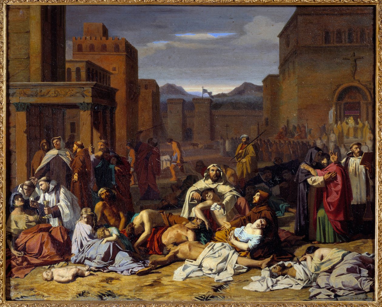 A pestis. Jacques Pilliard (1814-1898) festménye alkotó: Jacques Pillard