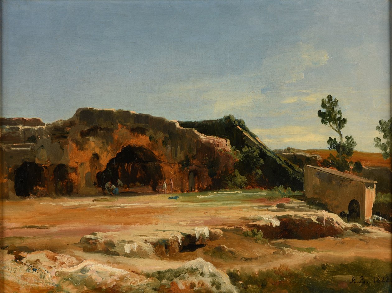 A Nymphaeum barlangja (Szirakuszai) alkotó: Jacques Raymond Brascassat
