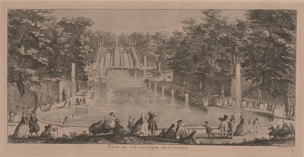 St. Cloud vízesései. alkotó: Jacques Rigaud