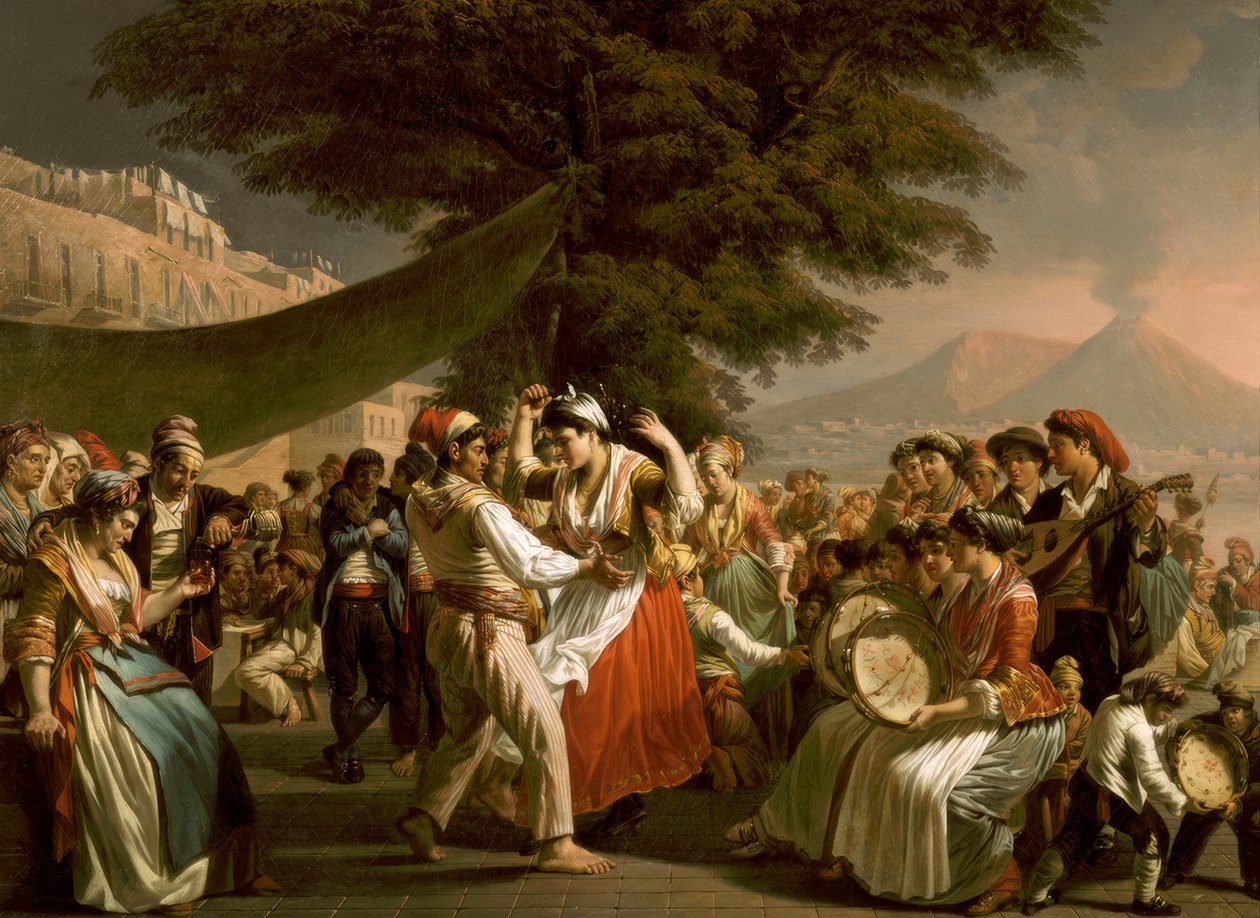 Néptánc Nápolyban alkotó: Jacques Sablet