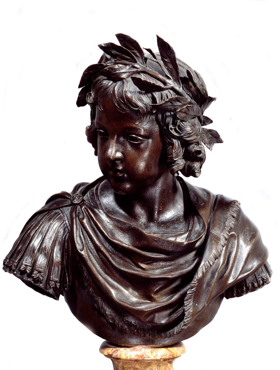 XIV. Lajos (1638-1715) gyermekének bronz mellszobra, amelyet Jacques Sarazinnak (1592-1660) tulajdonított római szobornak mondanak 1643 előtt. Párizs, Louvre Múzeum alkotó: Jacques Sarazin