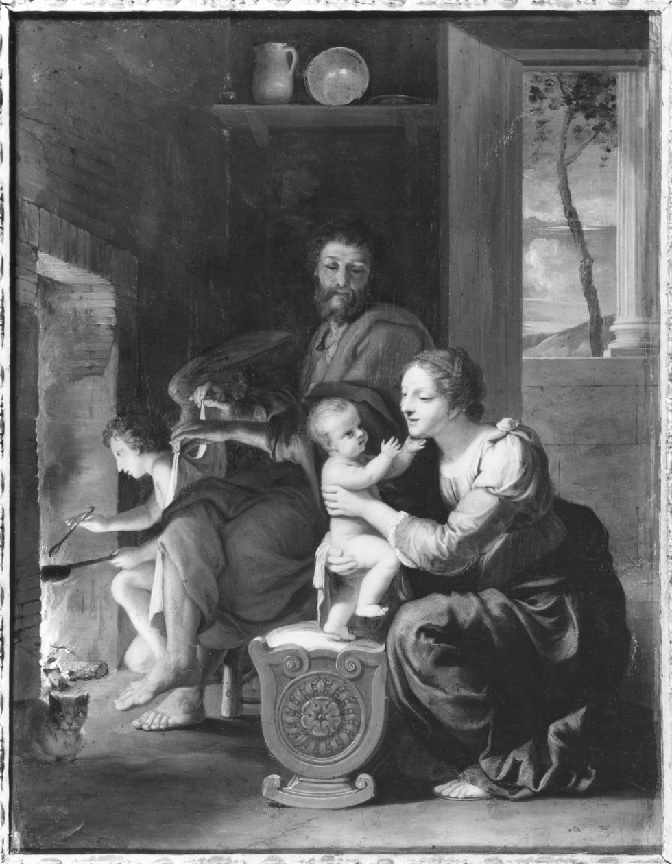 Szent Család, 1650 után (olaj, réz) alkotó: Jacques Stella