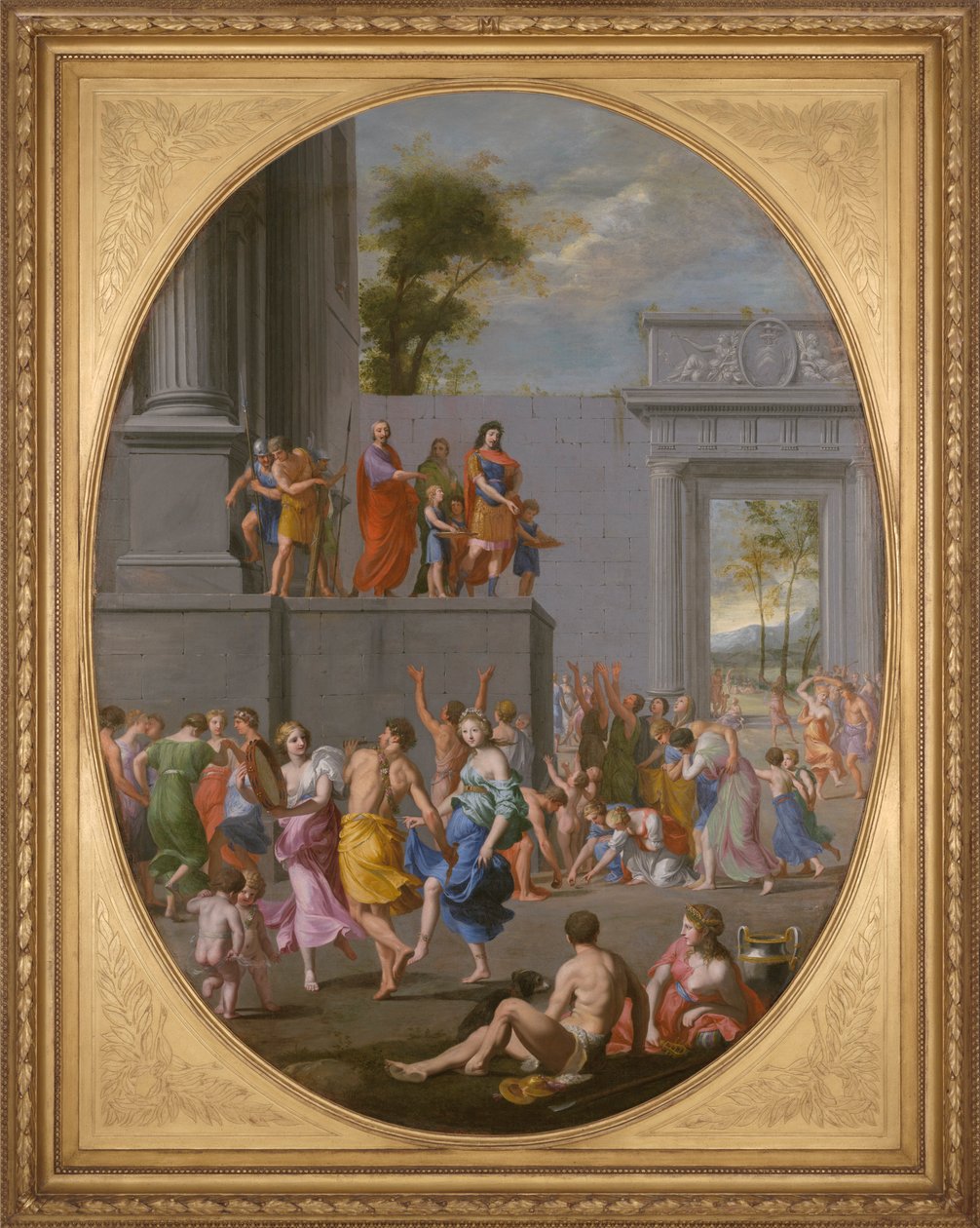Titus liberalitása (XIII. Lajos és Richelieu bíboros liberalitásának allegóriája), 1637-38 (olaj, vászon) alkotó: Jacques Stella