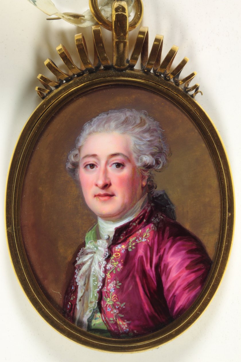 Egy Louis-Jean Marie de Bourbon nevű úriember, Duc de Penthievre (zománc) alkotó: Jacques Thoron