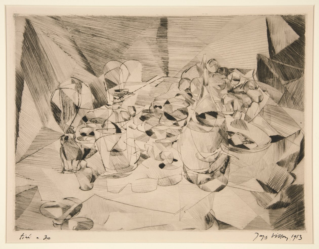 La table Servie (The Set Table) alkotó: Jacques Villon
