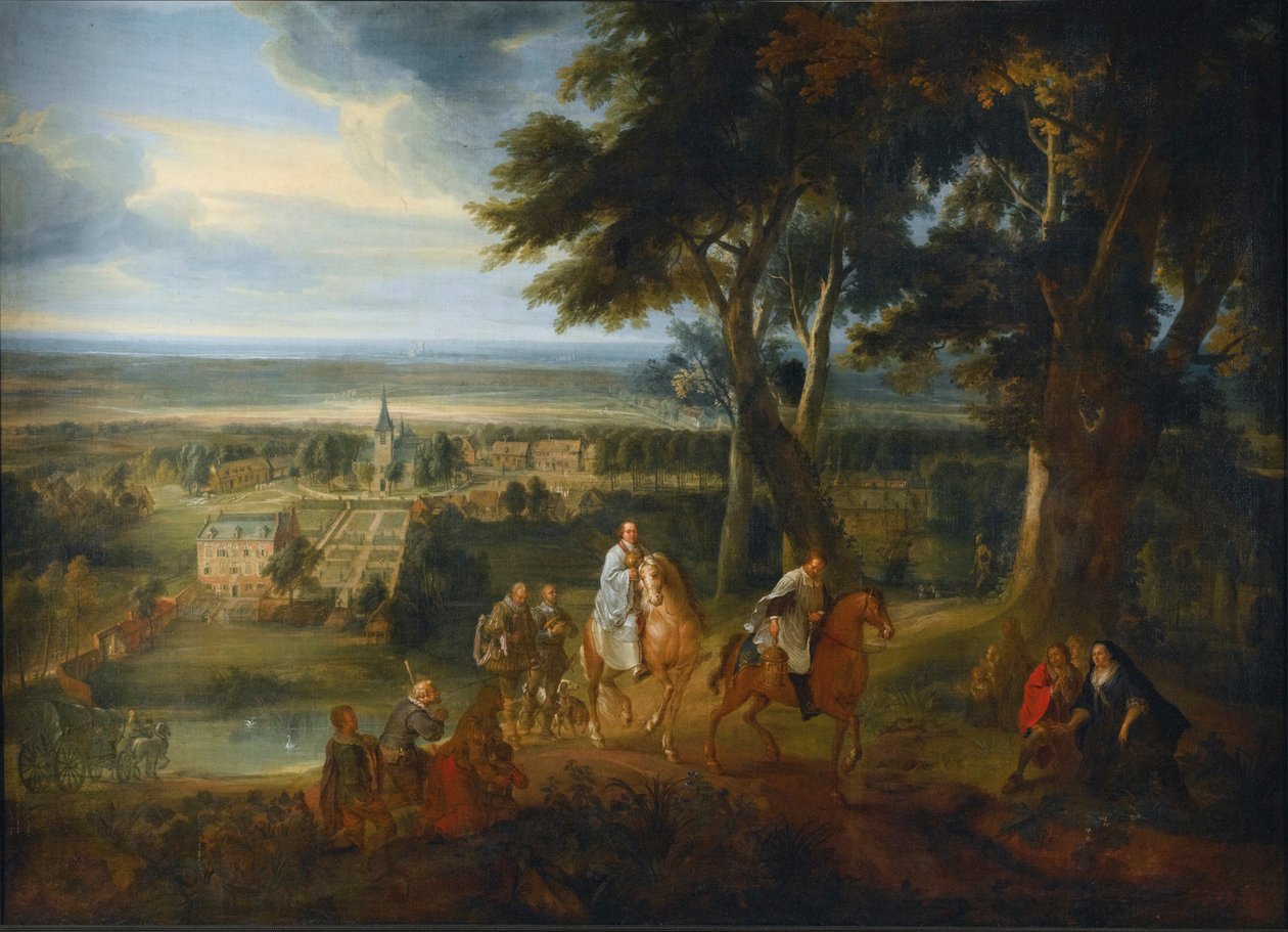 Habsburg Rudolf átadja lovát a viaticumot átadó papnak, 1613-86 körül (olaj, vászon) alkotó: Jacques d