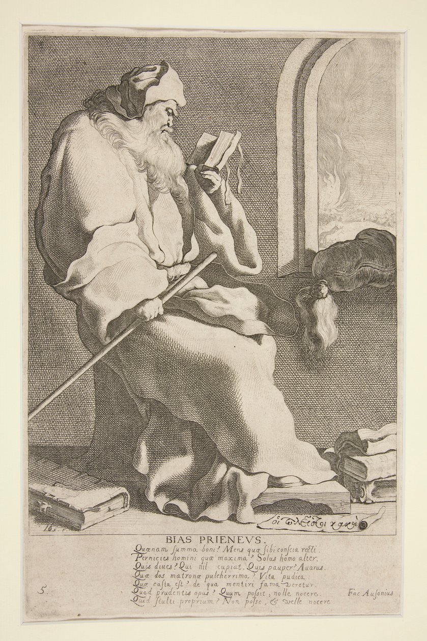 Bias Prieneus, 5. a Görögország hét bölcse című sorozatból alkotó: Jacques de Gheyn III