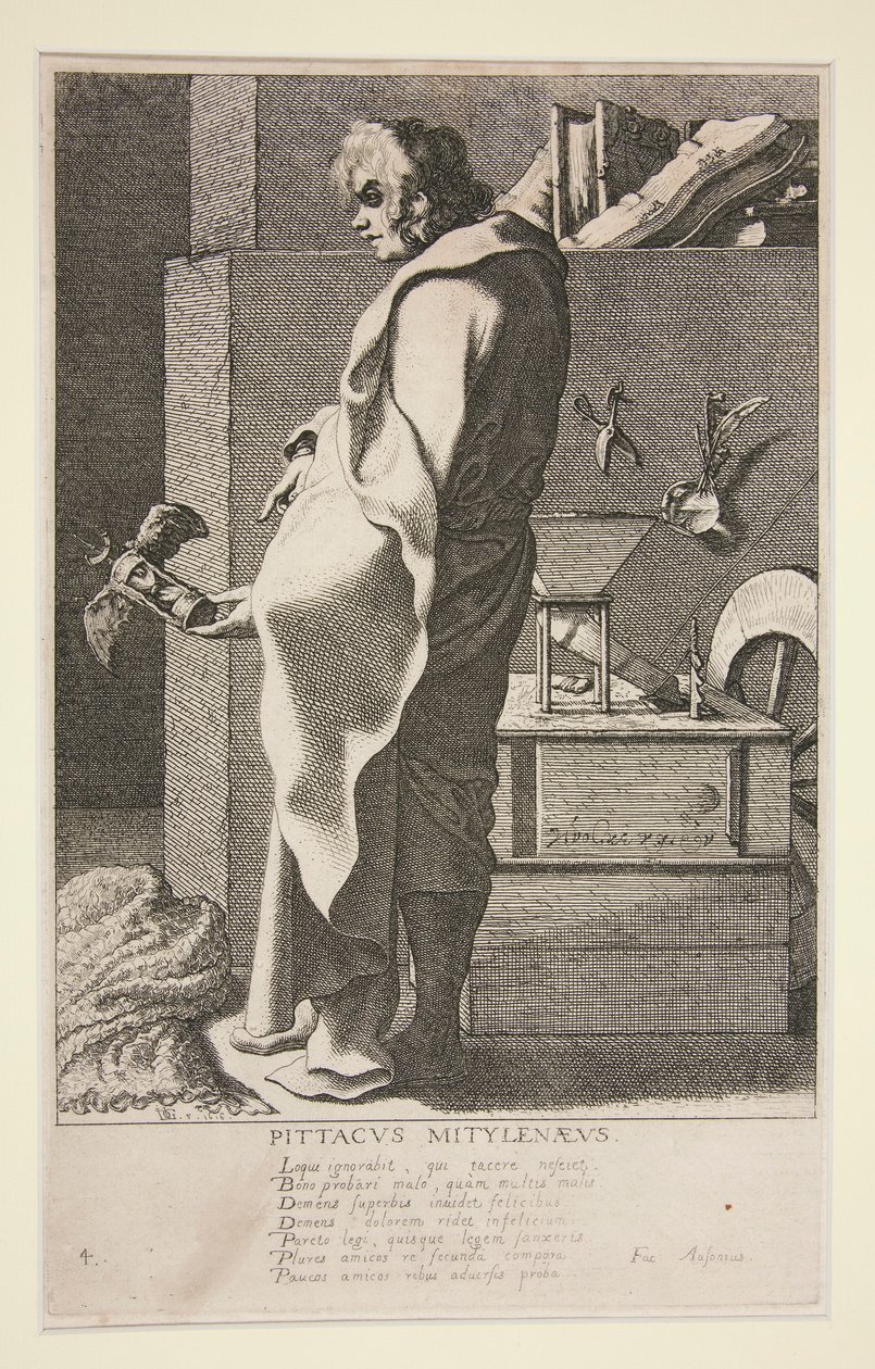 Pittacus Mytilenaeus, 4. a Görögország hét bölcse című sorozatból alkotó: Jacques de Gheyn III