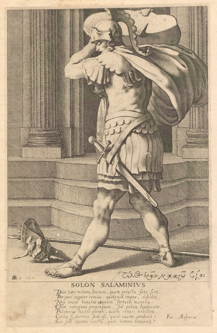 Solon Salaminius, 2. a Görögország hét bölcse című sorozatból alkotó: Jacques de Gheyn III