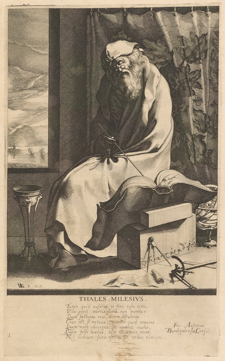 Thales Milesius, #1 a Görögország hét bölcse című sorozatból alkotó: Jacques de Gheyn III