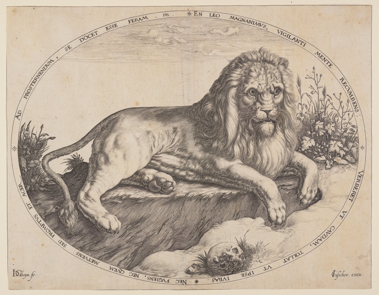 Den Grooten Leeuw (A nagy oroszlán). alkotó: Jacques de Gheyn II