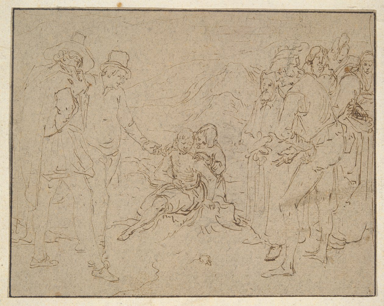 Munka a trágyadombon, a barátai kipróbálták alkotó: Jacques de Gheyn II