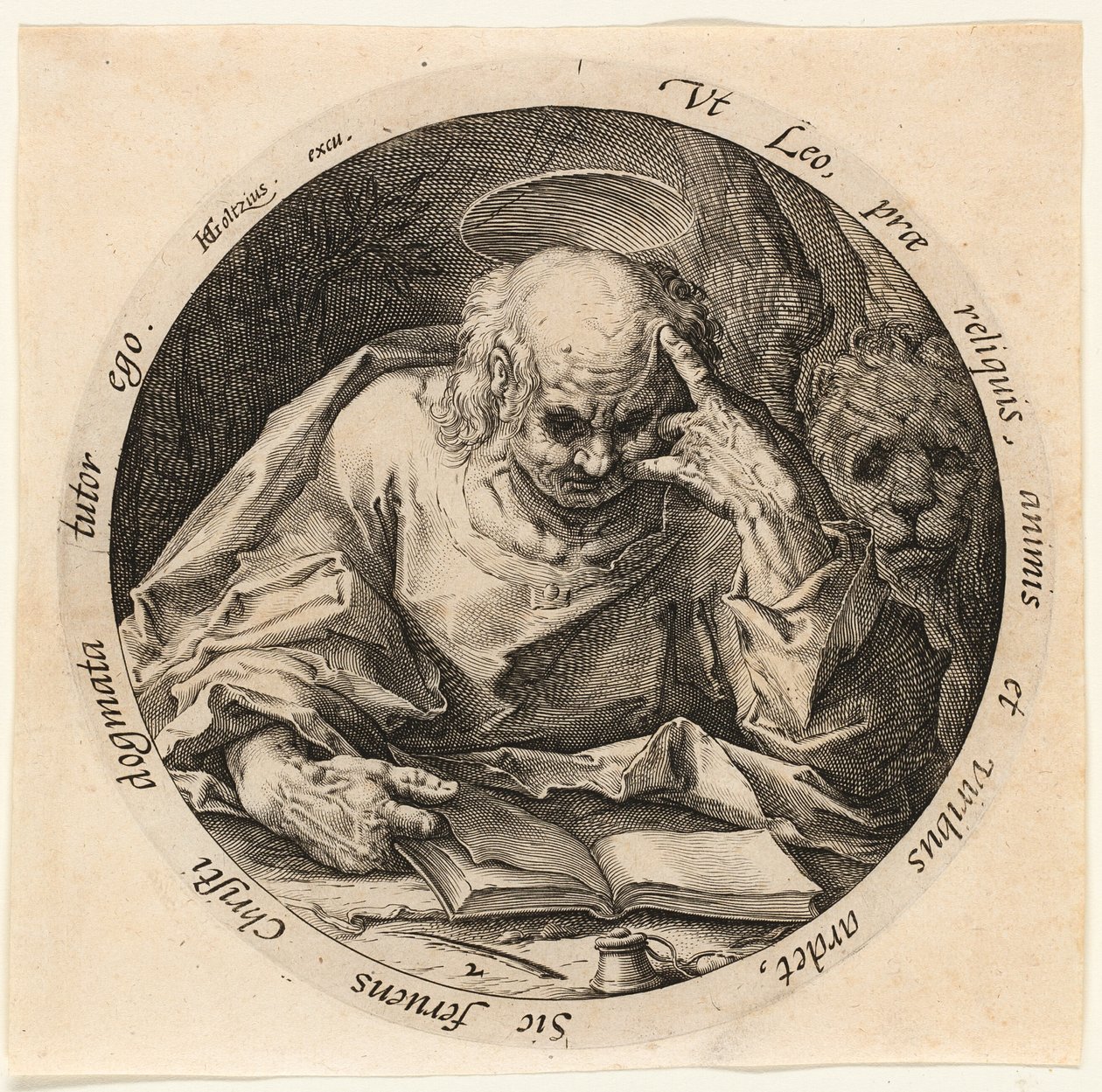 Szent Márk, második lemez a Négy evangélistából alkotó: Jacques de Gheyn II